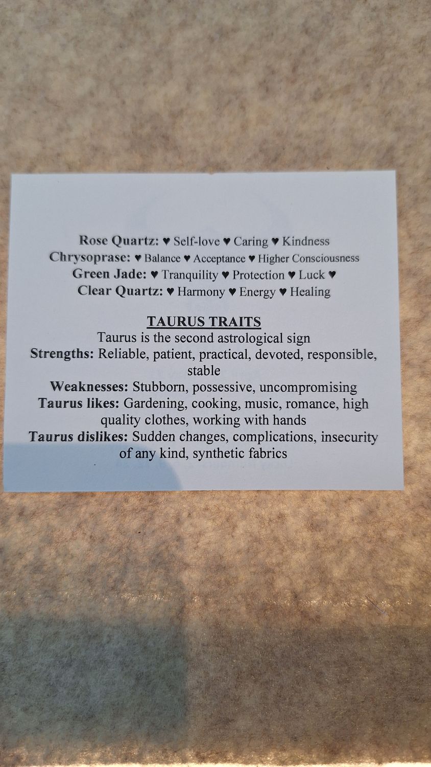 Taurus Stones pouch