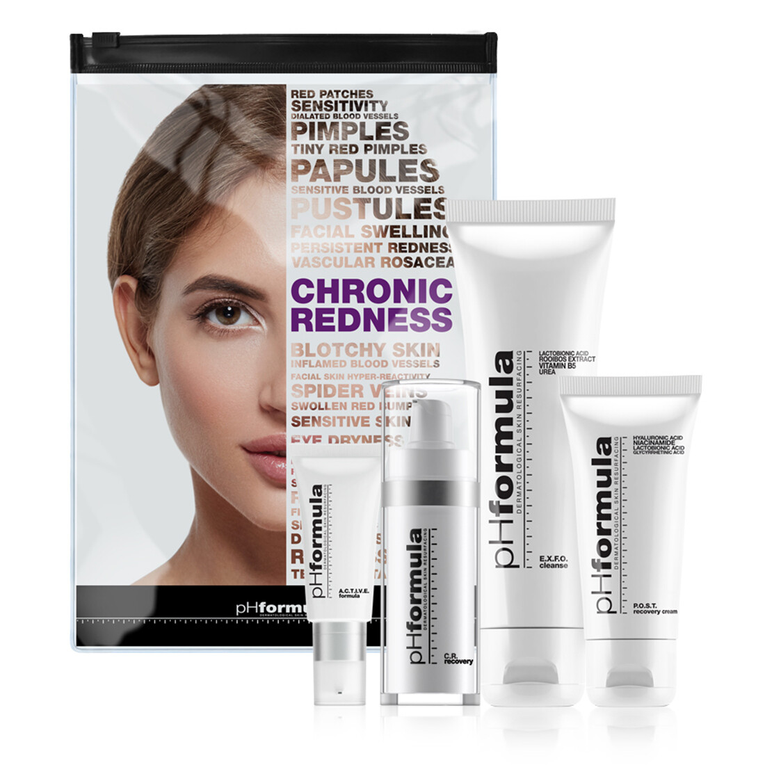 pHformula C.R. KIT produktų rinkinys raustančiai odai