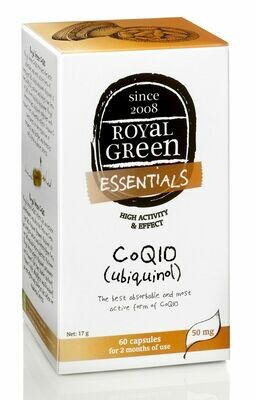 ​ROYAL GREEN Kofermentas Q10 (ubiquinol) 50 mg