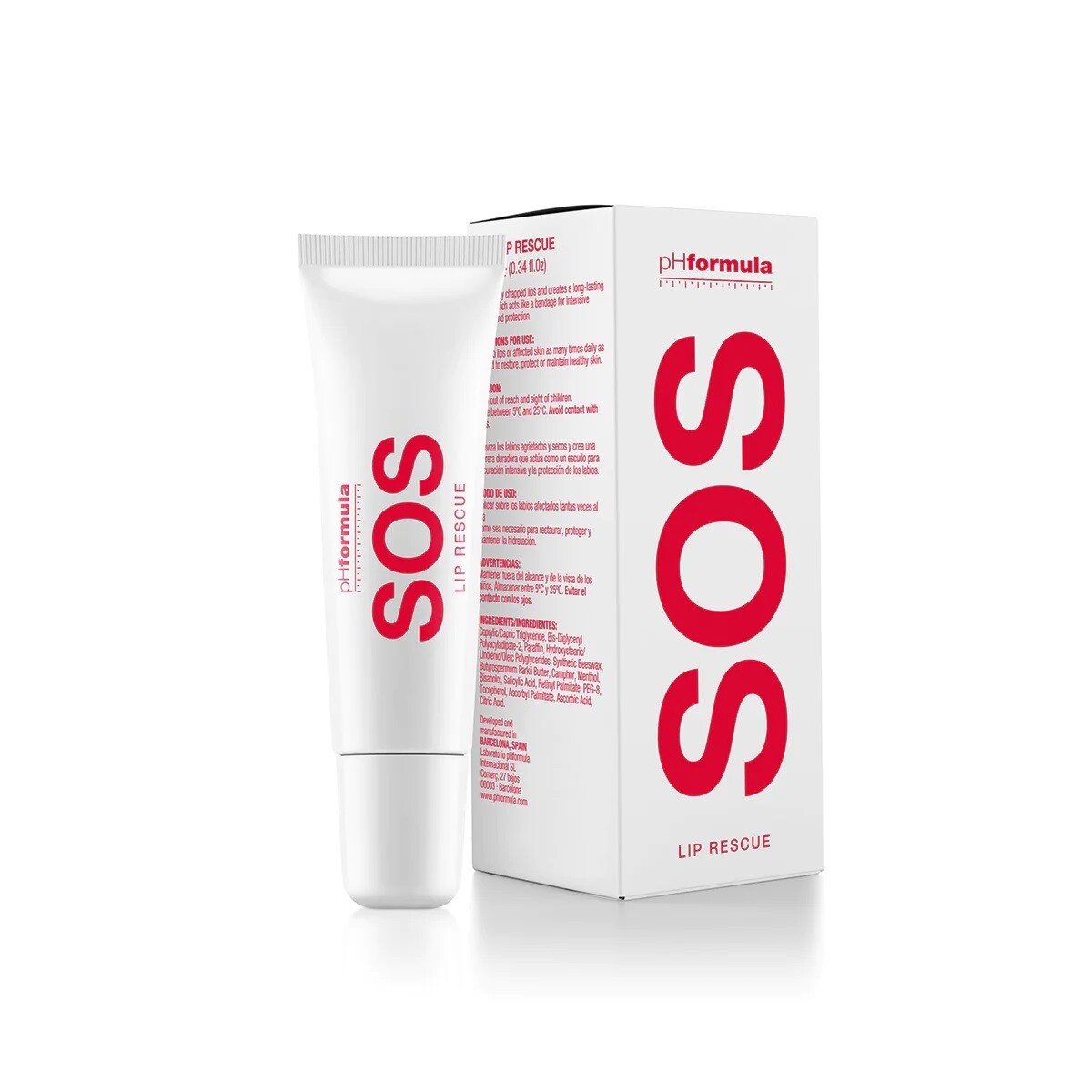 pHformula S.O.S Lip rescue lūpų balzamas 15ml