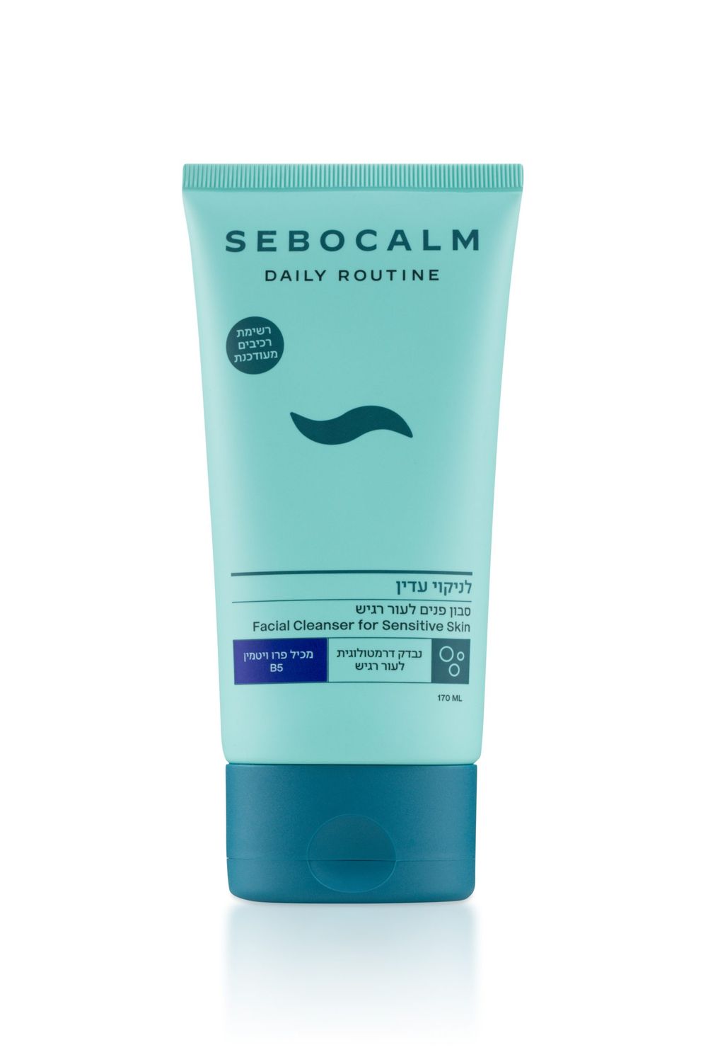 SeboCalm stangrinamoji prausimosi želė jautriai veido odai 170ml