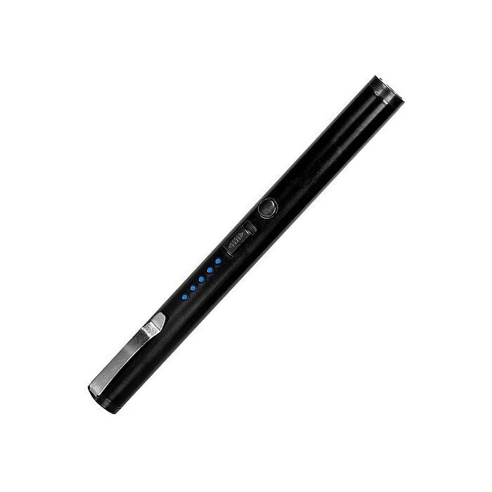 Pen Stun Gun With Battery Meter-Black