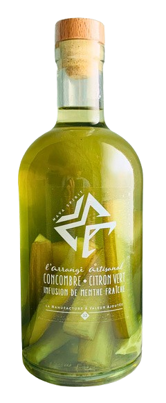 Concombre - Citron Vert - infusion de menthe fraîche 32% 70cl
