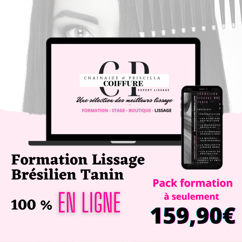 Pack FORMATION Lissage Brésilien Tanin EN LIGNE