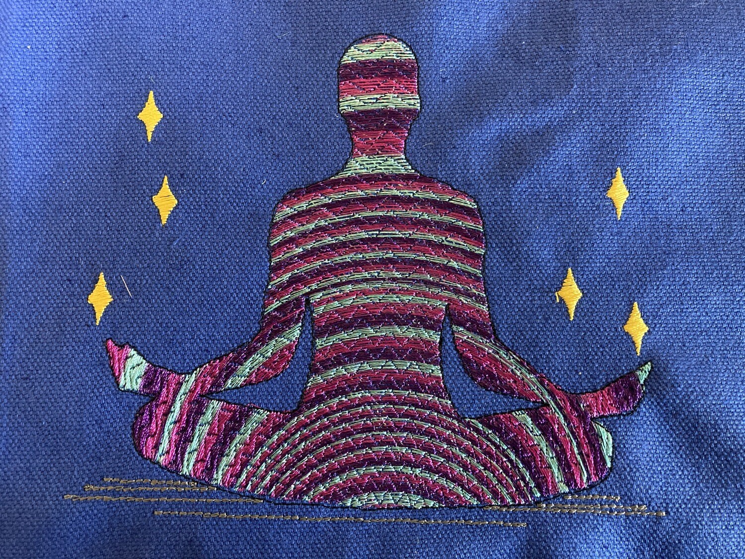 Yoga Pose Embroidery Design