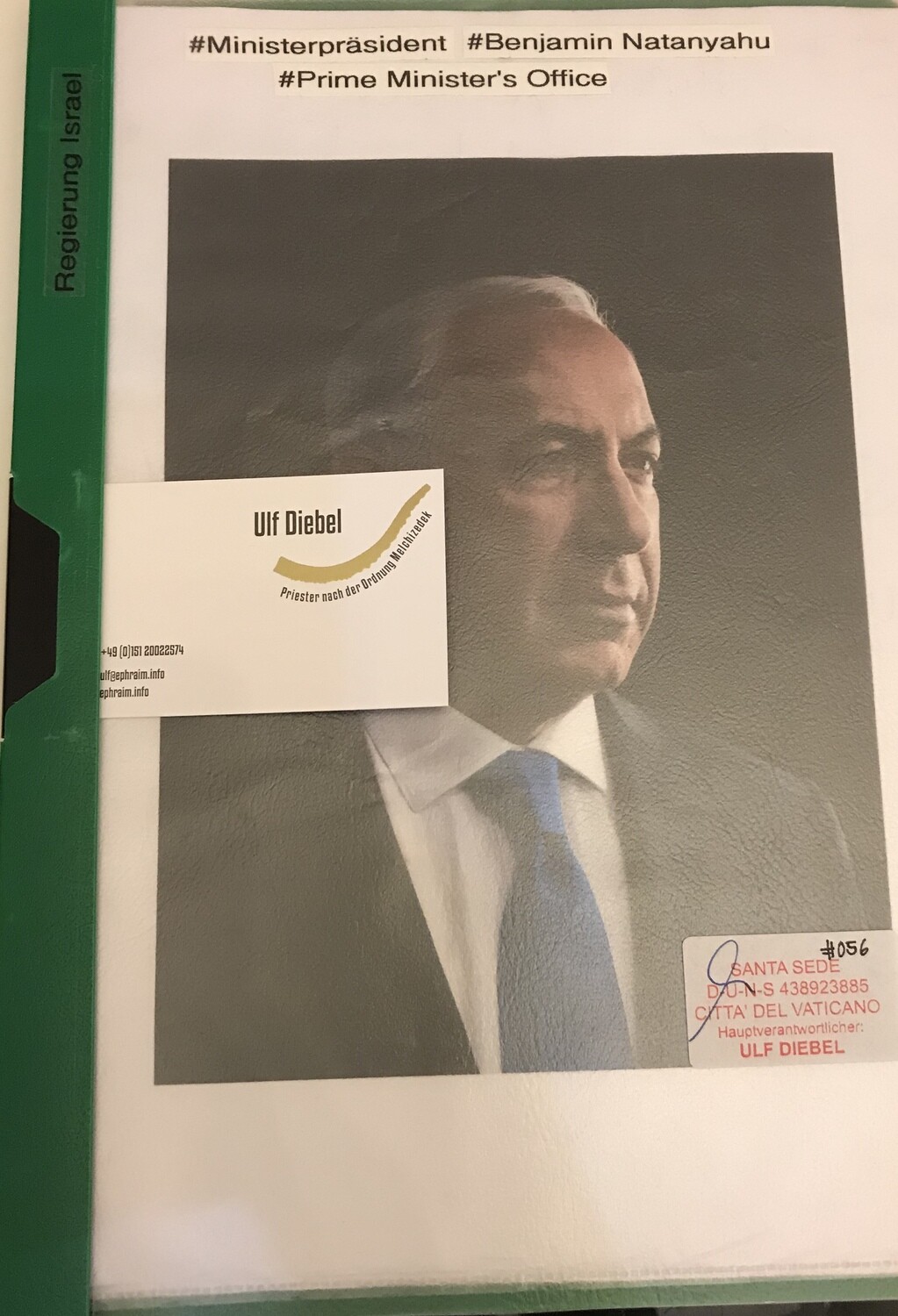 Ministerpräsident von Israel Benjamin Netanyahu