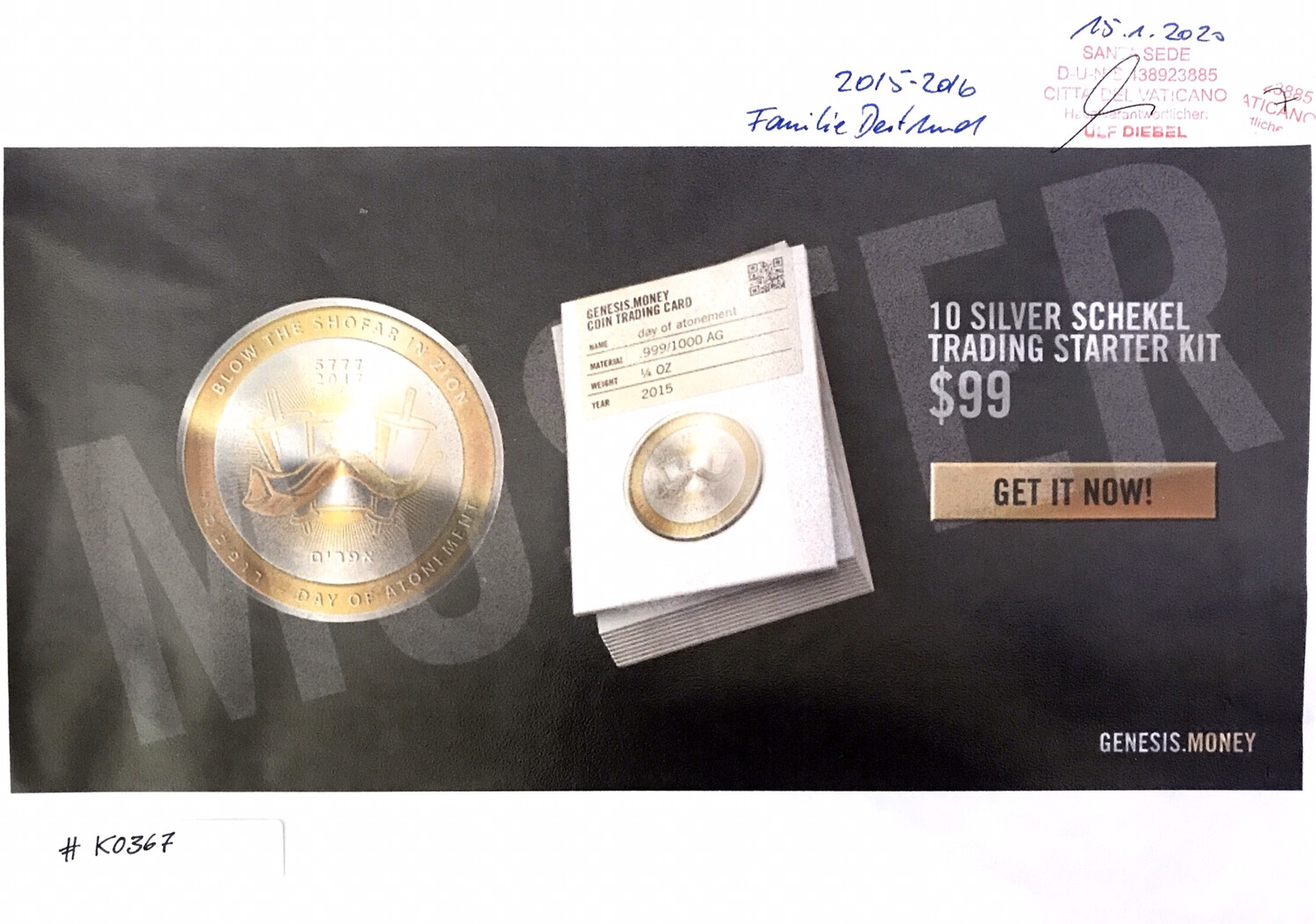 #K0367 l Genesis Money 