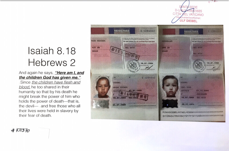 #K0370 l Passports Daughter of Zion and Daughter of Jerusalem 