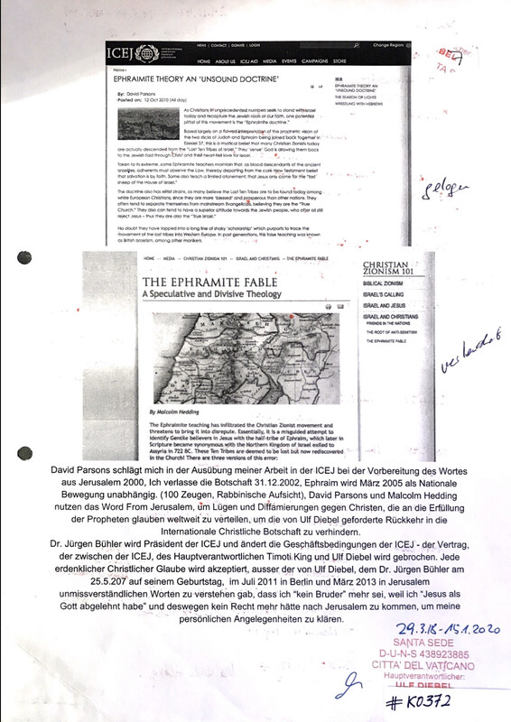 #K0372 l Ephraimite Theory an ‘Undsound Doctrine’ - ICEJ l The Ephramite Fable - Christian Zionism 101 