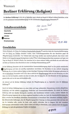 #K0404 l Berliner Erklärung (Religion) 