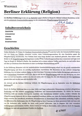 #K0405 l Berliner Erklärung (Religion) 