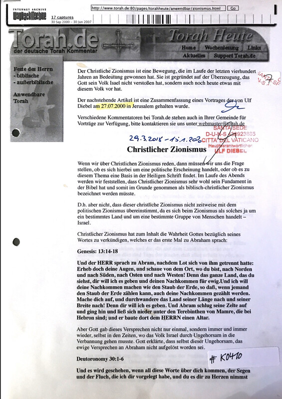 #K0410 l Torah.de - Christlicher Zionismus 