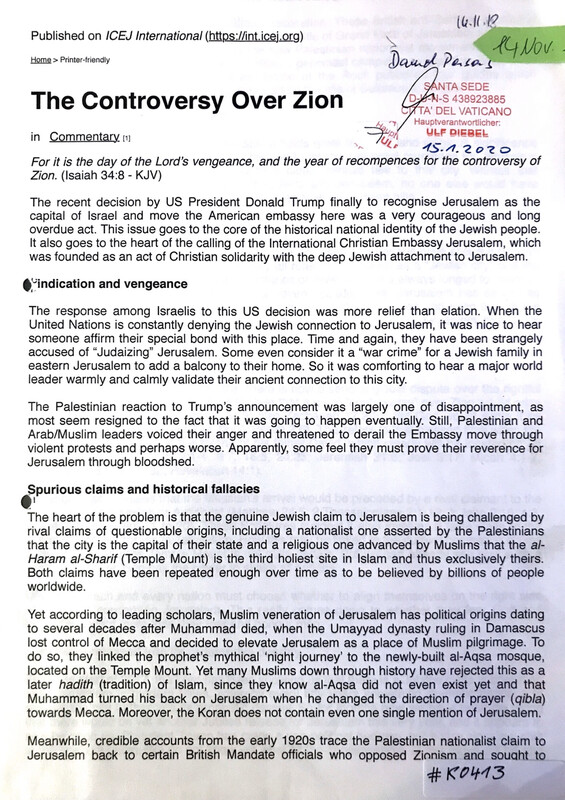 #K0413 l The Controversy Over Zion - Published on ICEJ International 