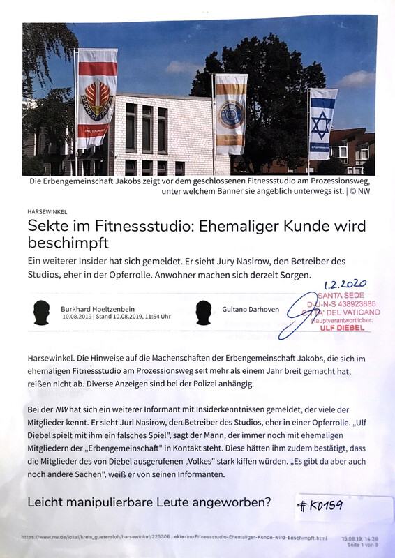 #K0159 l Sekte im Fitnessstudio: Ehemaliger Kunde wird beschimpft l Neue Westfälische 