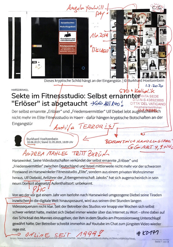 #K0171 l Harsewinkel - Sekte im Fitnessstudio: Selbst ernannter “Erlöser” ist abgetaucht
