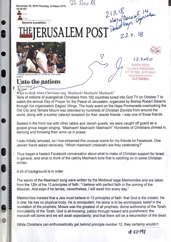 #K0198 l Jerusalem Post - Unto the nations 