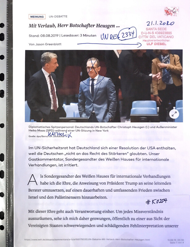 #K0204 l Welt - Mit Verlaub, Herr Botschafter Heusgen ...
