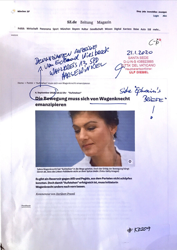 #K0209 l Sz.de l Die Bewegung muss sich von Wagenknecht emanzipieren 