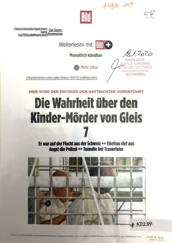 #K0234 l Bild - Die Wahrheit über den Kinder-Mörder von Gleis 7 