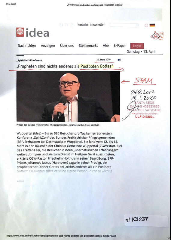 #K0237 l idea - “SpiritCon”-Konferenz l “Propheten sind nichts anderes als Postboten Gottes”