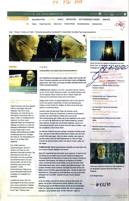 #K0270 l Domradio.de - Linkenpolitiker Gysi bietet Papst Zusammenarbeit an l Ich fürchte eine gottlose Gesellschaft 