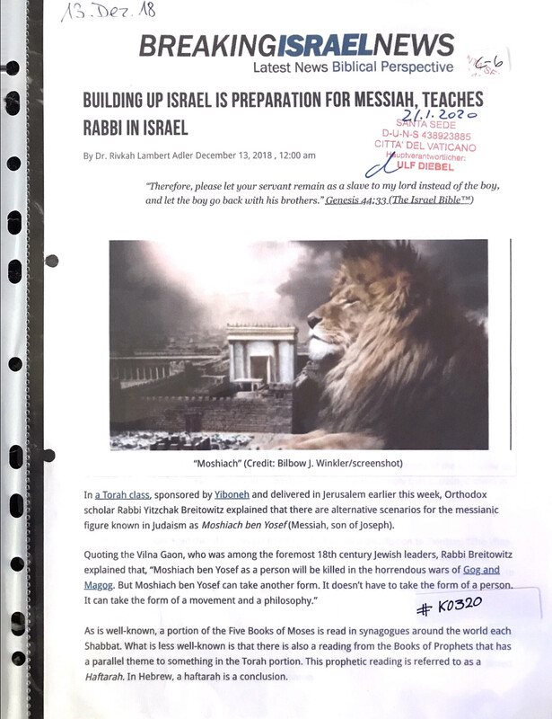#K0320 l Breaking Israel News - Building up Israel is preparation for Messiah, teaches Rabbi in Israel 