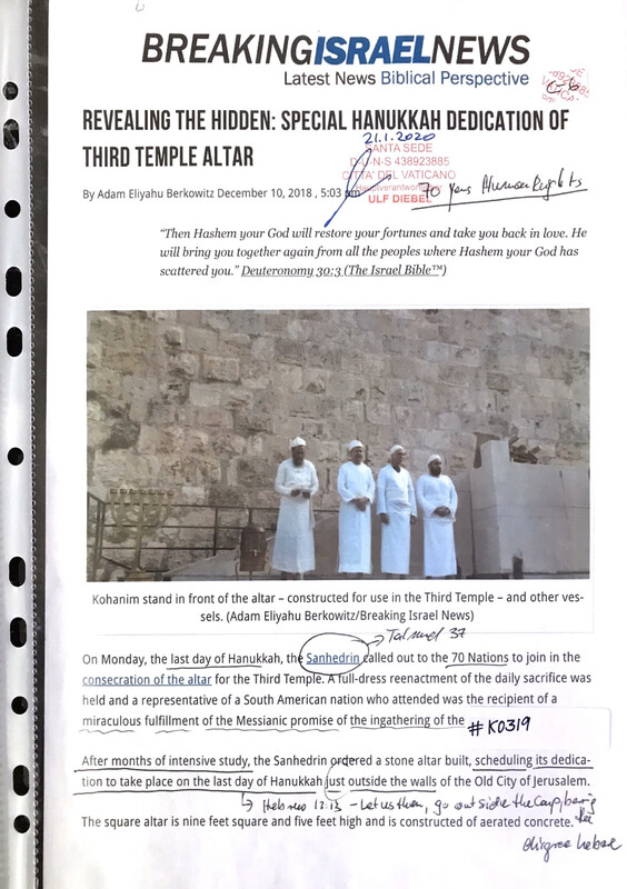 #K0319 l Breaking Israel News - Revealing the Hidden: Special Hanukkah dedication of Third Temple Altar