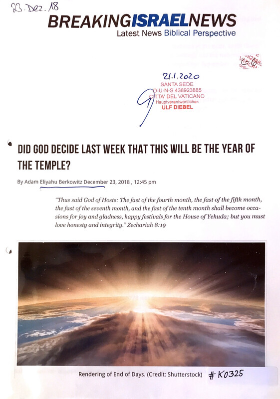 #K0325 l Breaking Israel News - Did God decide last week that this will be the year of the Temple?