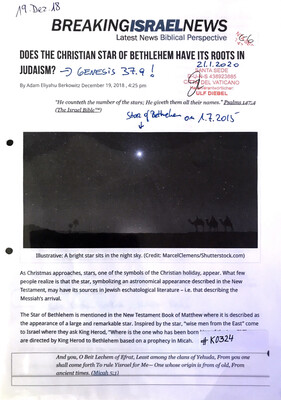#K0324 l Breaking Israel News - Does the Christian star of Bethlehem have its roots in Judaism?