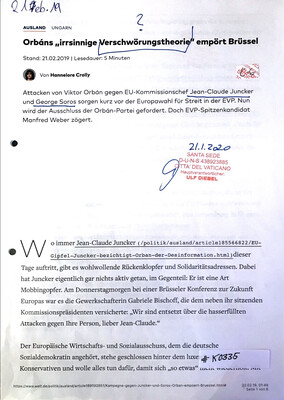 #K0335 l Welt - Orbáns irrsinnige Verschwörungstheorie empört Brüssel