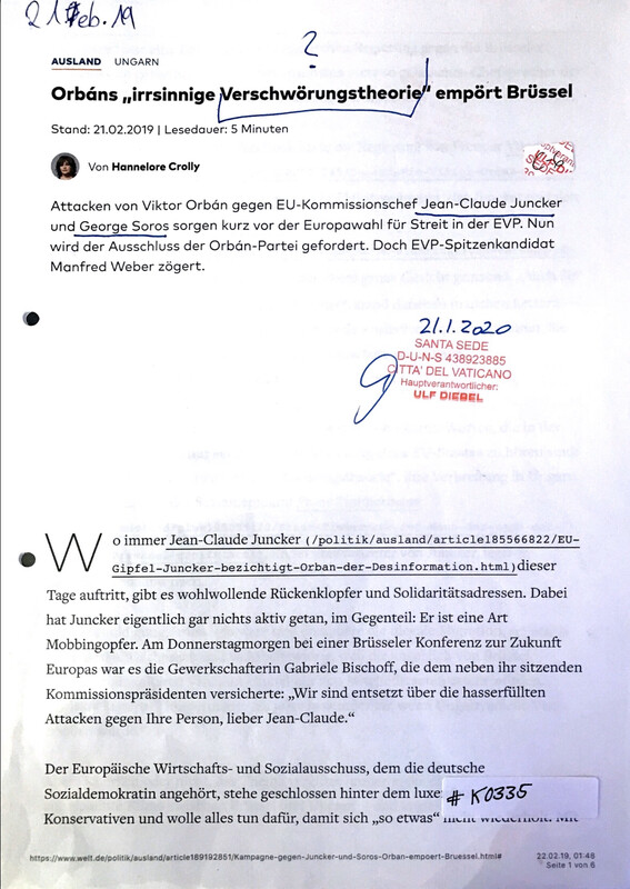 #K0335 l Welt - Orbáns irrsinnige Verschwörungstheorie empört Brüssel