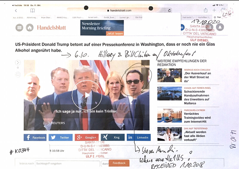 #K0344 l Handelsblatt - US-Präsident Donald Trump betont auf einer Pressekonferenz in Washington, dass er noch nie ein Glas Alkohol angerührt habe. 