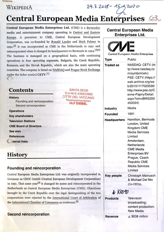 #K0090 l Central European Media Enterprise Ltd.