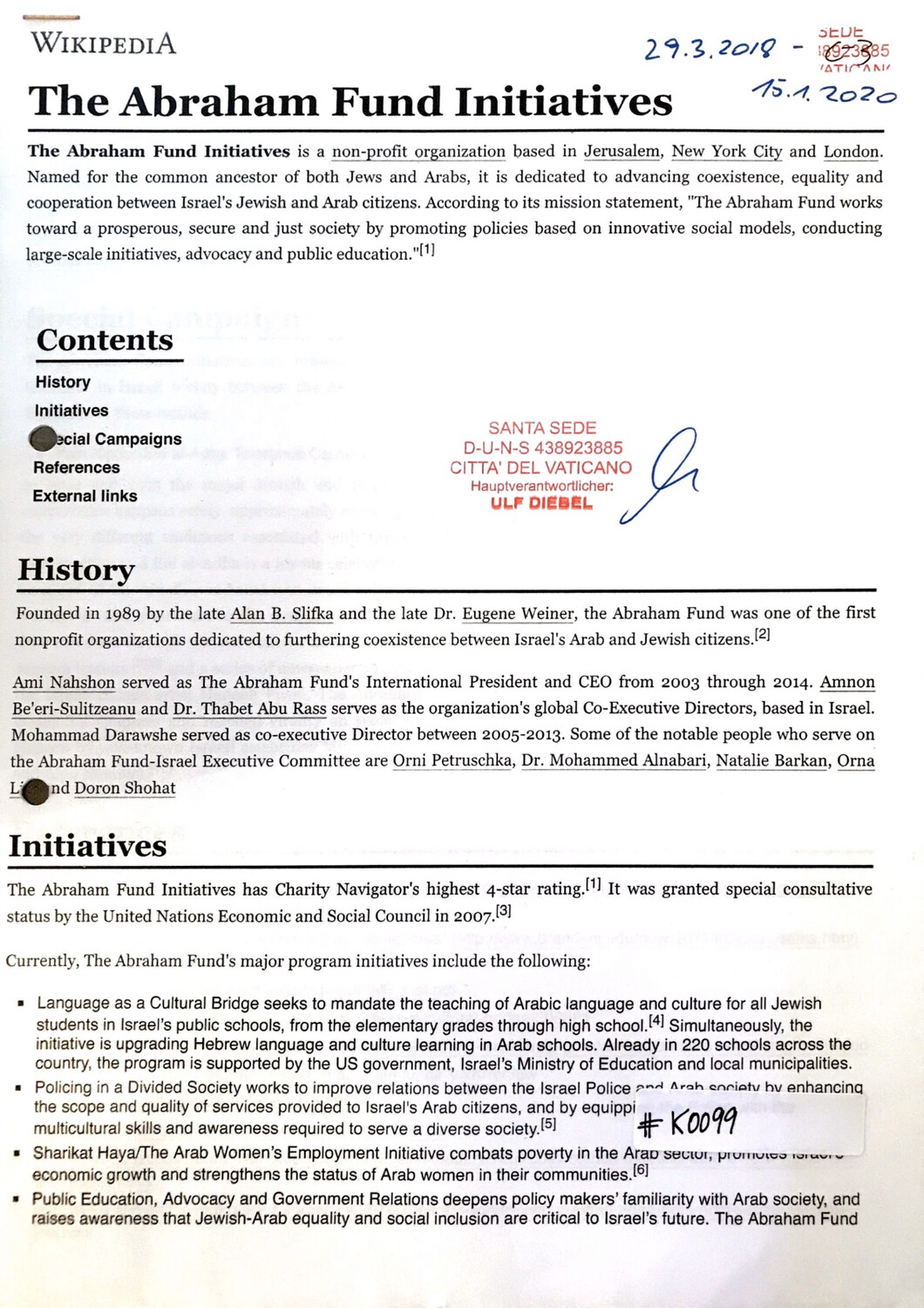 #K0099 l The Abraham Fund Initiatives