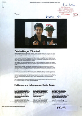 #K0116 l Deidre Berger (Director) l American Jewish Comittee Berlin Office