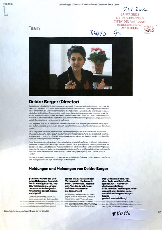 #K0116 l Deidre Berger (Director) l American Jewish Comittee Berlin Office