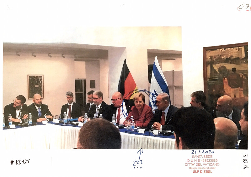 #K0121 l Benjamin Netanyahu und Angela Merkel 