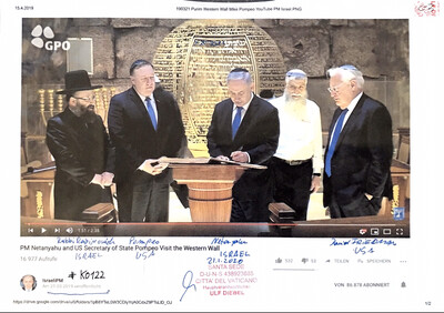 #K0122 l PM Netanyahu and US Secretary of State Pompeo Visit the Western Wall - 21l03l2019