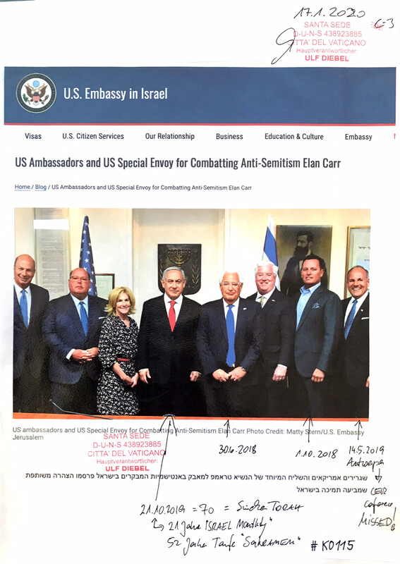 #K0115 l U.S. Embassy in Israel l US Ambassadors and US Special Envoy for Combatting  Anti-Semitism Elan Carr