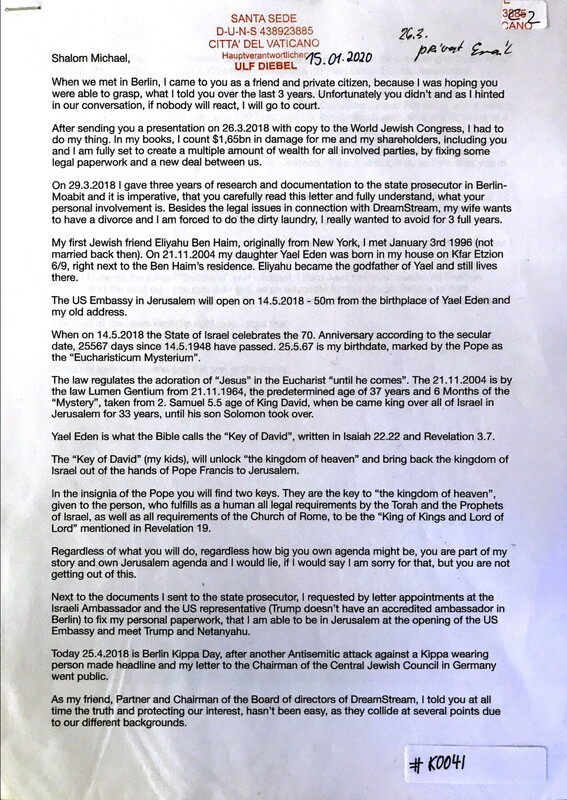 #K0041 l Letter to Michael Jay Solomon