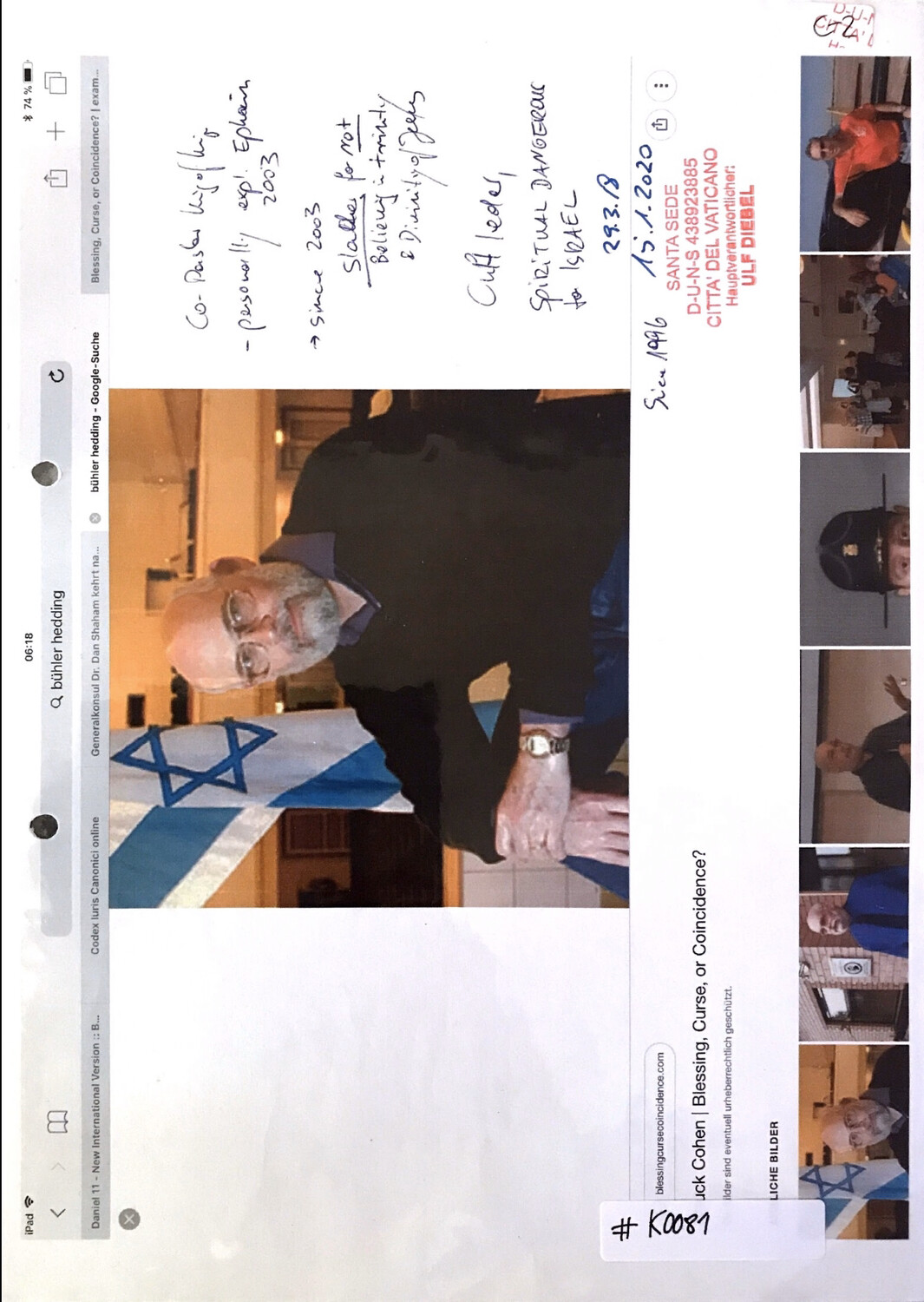 #K0081 l Chuck Cohen - Blessing, Curse, or Coincidence? l blessingcursecoincidence.com