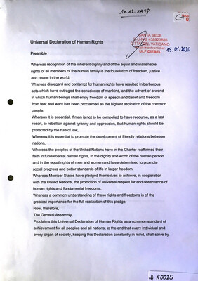 #K0025 l Universal Declaration of Human Rights 