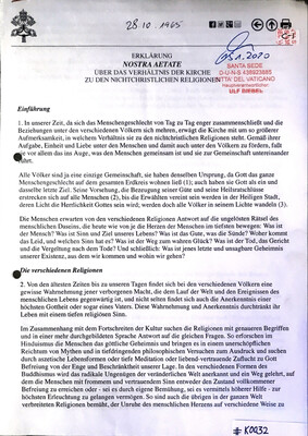 #K0032 l Erklärung Nostra Aetate - Über das Verhältnis der Kirche zu den nichtchristlichen Religionen 