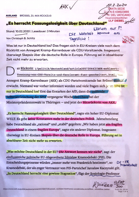#U004 l Welt - “Es herrscht Fassungslosigkeit über Deutschland” 