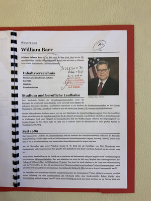 #K0157 | Treasury - AG - Vice President - Steven Mnuchin, William Barr, Mike Pence, Mike Pompeo