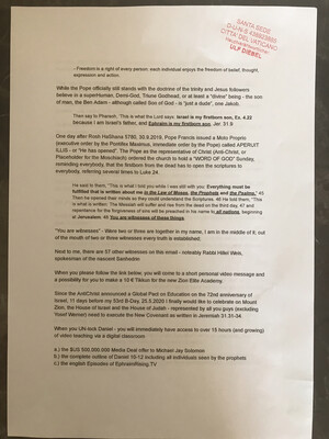 #U033 l Official E-Mail regarding Trinity