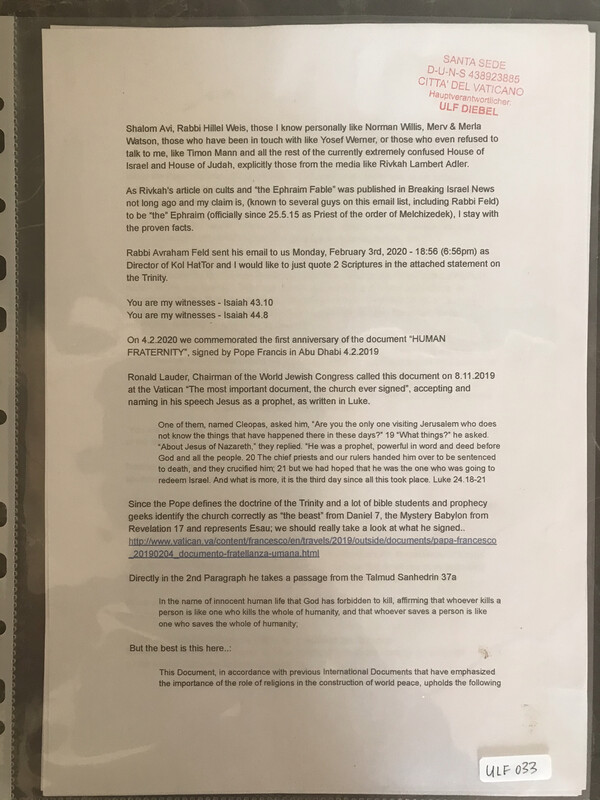 #U033 l Official E-Mail regarding Trinity