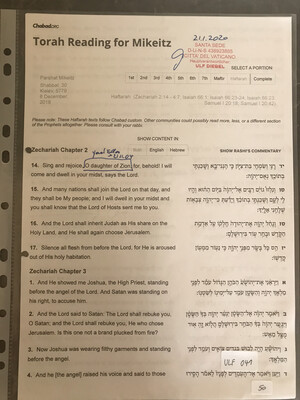#U041 l Torah Reading for Mikeitz - 30 Kislev 5779 l 8th of December 2018 