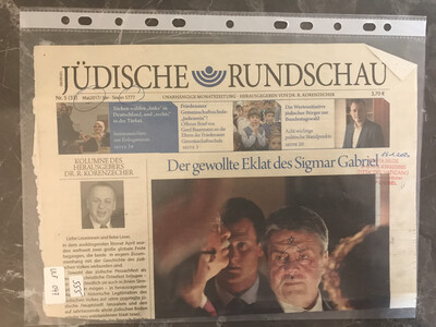 #U047 l Jüdische Rundschau - Der gewollte Eklat des Sigmar Gabriel 