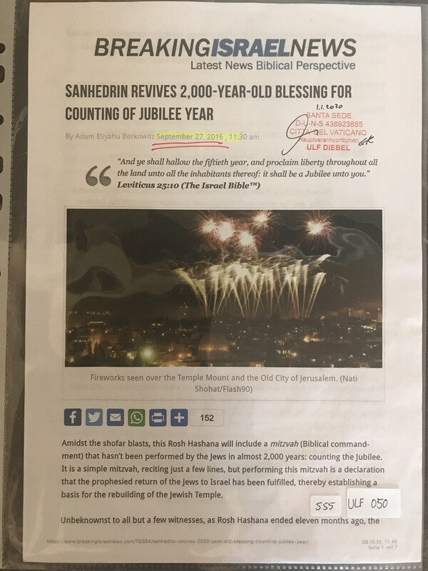 #U050 l BreakingIsraelNews - Sanhedrin revives: 2000-Year-Old Blessing for counting of Jubilee Year